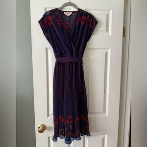 Vintage Hal Ferman Pleated Midi Dress